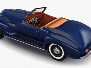 Generic Cabriolet Retro Car M 1 3Dモデル
