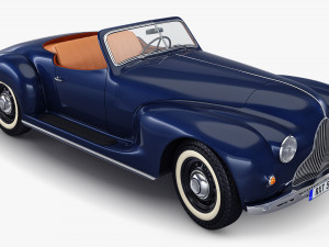 Generic Cabriolet Retro Car M 1 3Dモデル