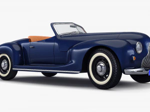 Generic Cabriolet Retro Car M 1 3D Model