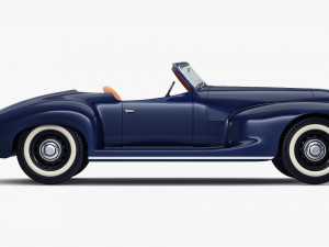 Generic Cabriolet Retro Car M 1 3Dモデル
