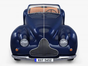 Generic Cabriolet Retro Car M 1 3D Model
