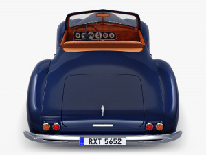 Generic Cabriolet Retro Car M 1 3Dモデル