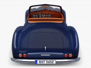 Generic Cabriolet Retro Car M 1 3D Model