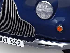Generic Cabriolet Retro Car M 1 3D Model