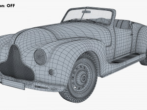 Generic Cabriolet Retro Car M 1 3Dモデル