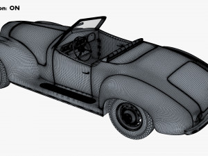 Generic Cabriolet Retro Car M 1 3Dモデル