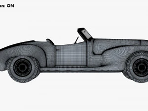 Generic Cabriolet Retro Car M 1 3D Model