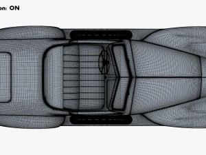 Generic Cabriolet Retro Car M 1 3D Model