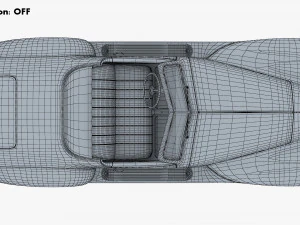 Generic Cabriolet Retro Car M 1 3D Model