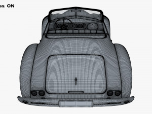 Generic Cabriolet Retro Car M 1 3Dモデル