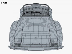 Generic Cabriolet Retro Car M 1 3D Model