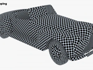 Generic Cabriolet Retro Car M 1 3D Model