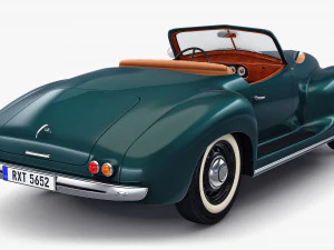 Generic Cabriolet Retro Car M 2 3D Model
