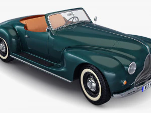 Generic Cabriolet Retro Car M 2 3D Model