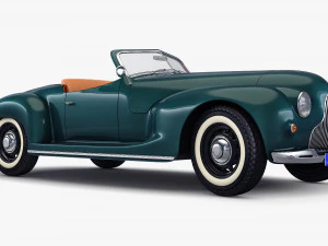Generic Cabriolet Retro Car M 2 3D Model