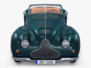 Generic Cabriolet Retro Car M 2 3D Model