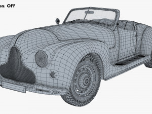 Generic Cabriolet Retro Car M 2 3D Модель