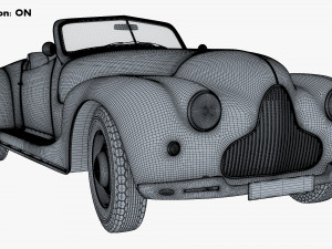Generic Cabriolet Retro Car M 2 3D Модель
