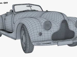 Generic Cabriolet Retro Car M 2 3D Модель