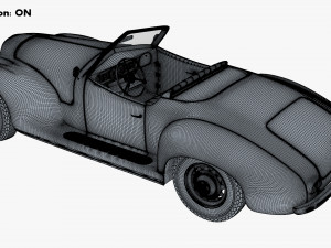 Generic Cabriolet Retro Car M 2 3D Модель
