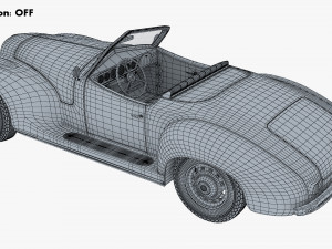 Generic Cabriolet Retro Car M 2 3D Модель