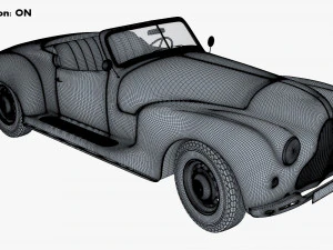Generic Cabriolet Retro Car M 2 3D Model