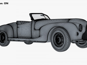 Generic Cabriolet Retro Car M 2 3D Модель