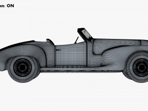 Generic Cabriolet Retro Car M 2 3D Модель