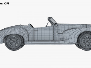 Generic Cabriolet Retro Car M 2 3D Модель