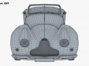 Generic Cabriolet Retro Car M 2 3D Модель