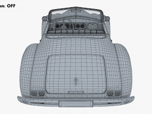Generic Cabriolet Retro Car M 2 3D Модель