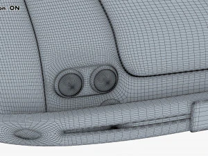 Generic Cabriolet Retro Car M 2 3D Model