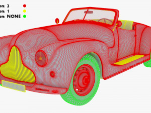 Generic Cabriolet Retro Car M 2 3D Модель