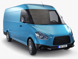 Generic Commercial Cargo Van M 1 3D Model