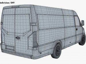 Generic Commercial Cargo Van M 1 3D Model