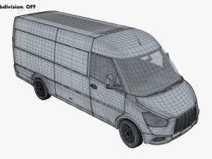 Generic Commercial Cargo Van M 1 3D Model