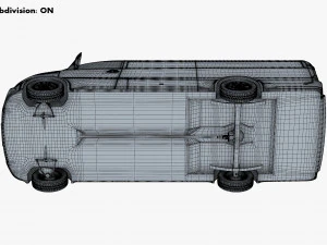 Generic Commercial Cargo Van M 1 3D Model