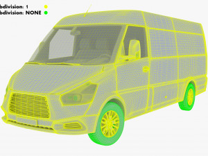 Generic Commercial Cargo Van M 1 3D-Modell