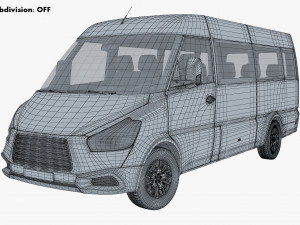 Generic Passenger Van M 1 3D Модель