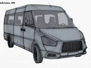 Generic Passenger Van M 1 3D Model