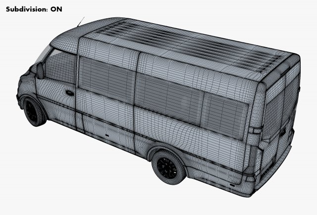 Generic Passenger Van M 1 3D in 3DExport