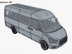 Generic Passenger Van M 1 3D Модель