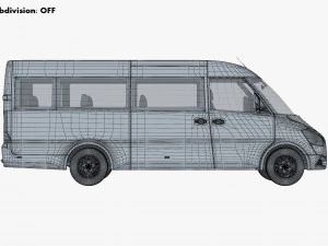 Generic Passenger Van M 1 3D Model