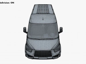 Generic Passenger Van M 1 3D Model