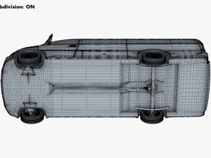 Generic Passenger Van M 1 3D Model