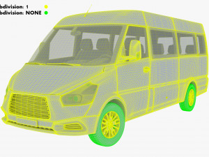 Generic Passenger Van M 1 3D Модель