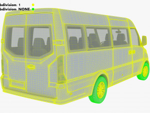Generic Passenger Van M 1 3D Модель