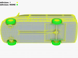 Generic Passenger Van M 1 3D Model