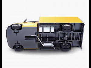 Generic Box Truck M 1 3D Model