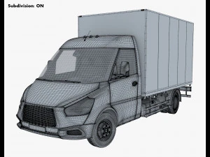 Generic Box Truck M 1 3D Model